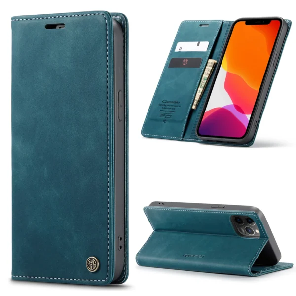 CaseMe Flip Case For iPhone 14 13 12 Mini Pro Max Retro Magnetic Card Leather Wallet For iPhone 11 Pro 8 7Plus XR XS Max SE 2020 - Image 13