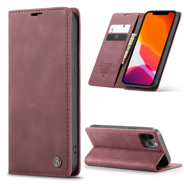 CaseMe Flip Case For iPhone 14 13 12 Mini Pro Max Retro Magnetic Card Leather Wallet For iPhone 11 Pro 8 7Plus XR XS Max SE 2020 - Image 15