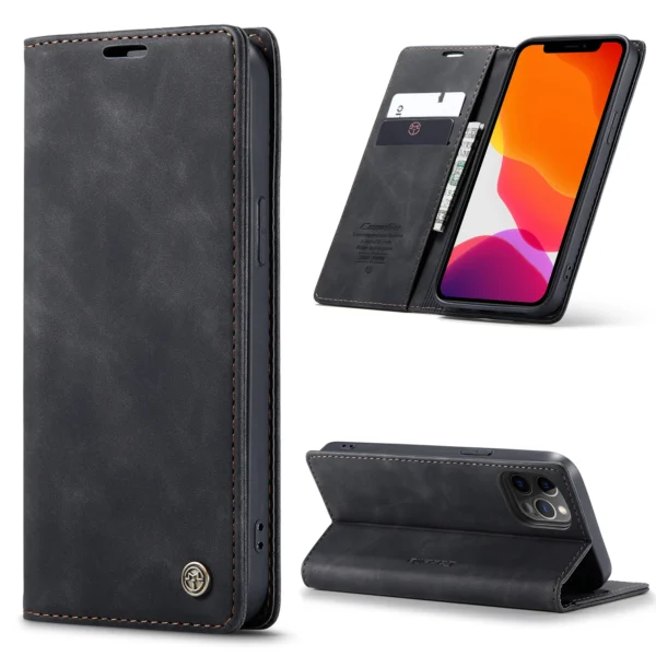 CaseMe Flip Case For iPhone 14 13 12 Mini Pro Max Retro Magnetic Card Leather Wallet For iPhone 11 Pro 8 7Plus XR XS Max SE 2020 - Image 12