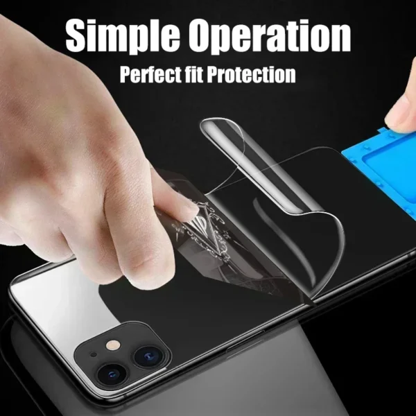 4Pcs Hydrogel Film For iPhone 12 13 14 15 Pro Max Screen Protectors For iPhone 11 14 Pro X XS Max 6 7 8 Plus Back Film Not Glass - Image 3
