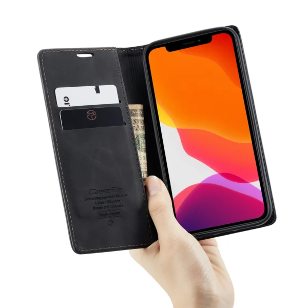 CaseMe Flip Case For iPhone 14 13 12 Mini Pro Max Retro Magnetic Card Leather Wallet For iPhone 11 Pro 8 7Plus XR XS Max SE 2020 - Image 9