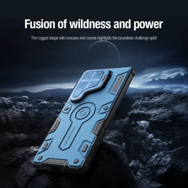 For Samsung Galaxy S25 Ultra Case NILLKIN CamShield Armor Prop Flip Lens Bracket Case with Kickstand for Samsung S25 Ultra Cover – Image 5