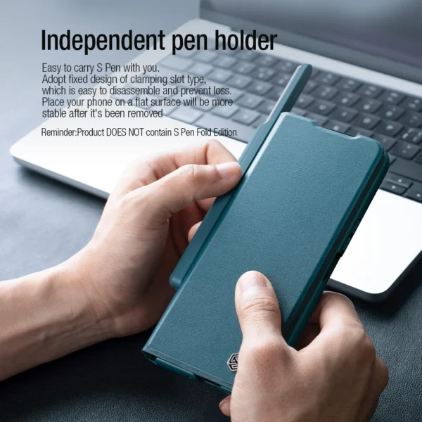NILLKIN for Samsung Galaxy Z Fold 4 Qin Pro leather case protective anti fall Business style flip phone case cover for W23 – Image 4