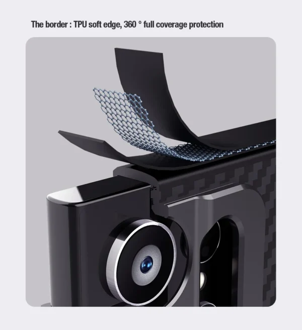 For Samsung Galaxy S24 Ultra Case Nillkin Aramid Fiber Magsafe with Fold Kickstand Strong Magnetic Shockproof Protective Case - Imagen 14
