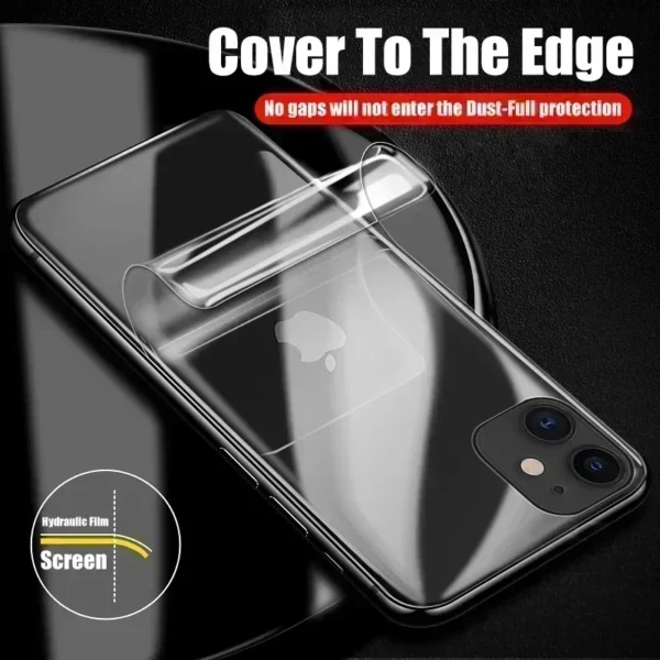 4Pcs Hydrogel Film For iPhone 12 13 14 15 Pro Max Screen Protectors For iPhone 11 14 Pro X XS Max 6 7 8 Plus Back Film Not Glass - Image 2
