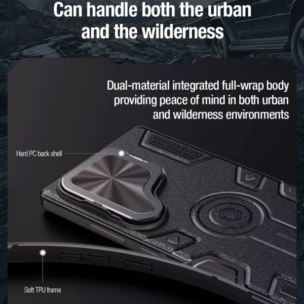 For Samsung Galaxy S25 Ultra Case NILLKIN CamShield Armor Prop Flip Lens Bracket Case with Kickstand for Samsung S25 Ultra Cover – Image 13