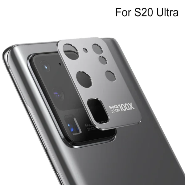 Tempered Glass Alloy Frame Mobile Phone Camera Lens Screen Protective Film Metal Protector For Galaxy S20/S20 P lus/S20 Ultra - Imagen 8
