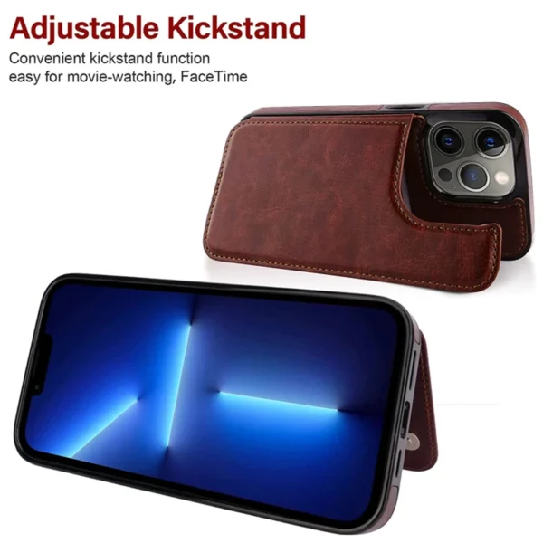 Business Wallet Case For iPhone 14 13 12 11 Pro Max 7 8 Plus Mini SE XR XS Max X Retro Flip Leather Card Holder Phone Cover - Image 10