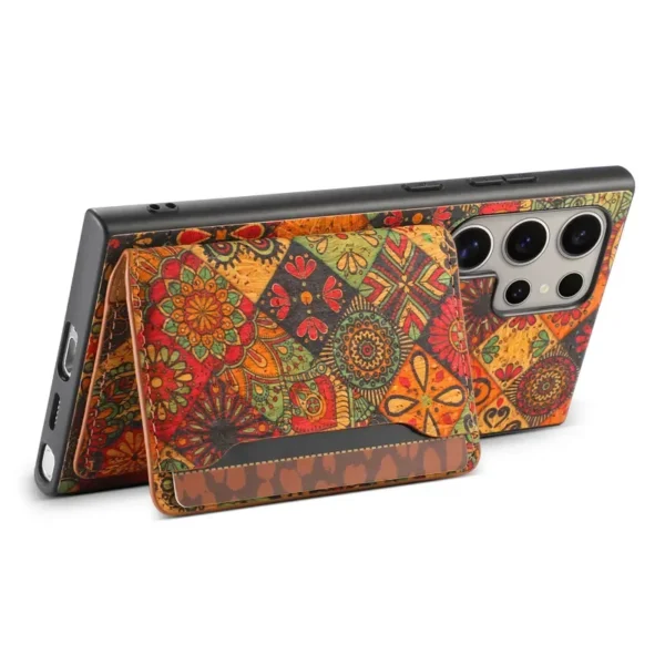 Flower Figure Leather Magnetic Wallet Phone Case For Samsung S24 Ultra S23 Plus A05S A15 A25 A35 A55 5G Card Holder Back Cover - Image 7