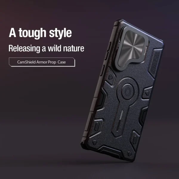 For Samsung Galaxy S25 Ultra Case NILLKIN CamShield Armor Prop Flip Lens Bracket Case with Kickstand for Samsung S25 Ultra Cover – Image 7