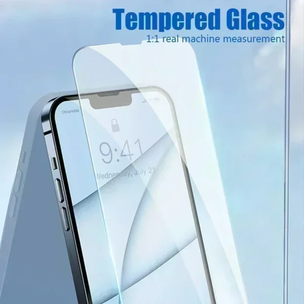 6IN1 Tempered Glass For iPhone 14 15 13 12 11 Pro Max SE 2020 Camera Screen Protector For iPhone 15 14 Plus 13 12 Mini Len glass - Image 2