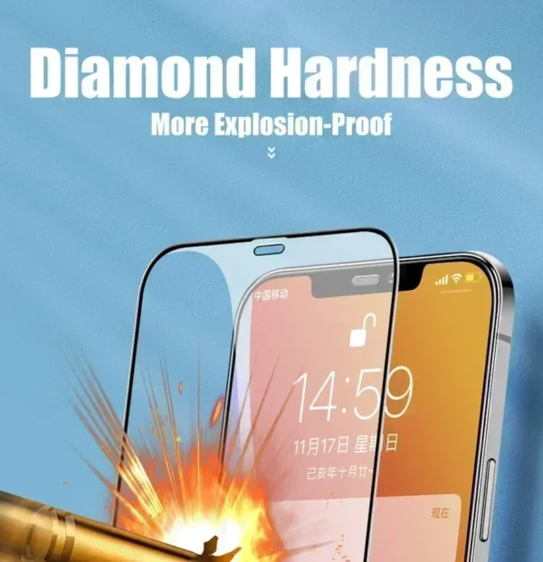5Pcs Tempered Glass For iPhone 15 14 13 12 11 Pro XR X XS Max Screen Protector For iPhone 7 8 Plus Full Cover Protective Glass - Imagen 12