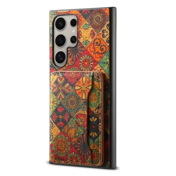 Flower Figure Leather Magnetic Wallet Phone Case For Samsung S24 Ultra S23 Plus A05S A15 A25 A35 A55 5G Card Holder Back Cover - Image 4