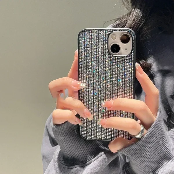 Luxury brand Bling Glitter sequin Soft phone case for iphone 15 14 11 12 13 Pro 7 8 Plus X XS XR MAX SE MiNi Back Cover Capa - Image 3