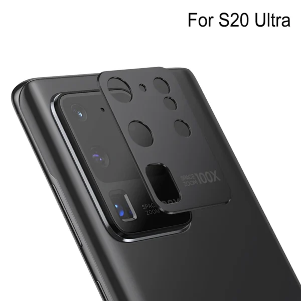 Camera Lens Protector Protective Film For S20 Ultra Metal Rear Lens Ring Case Cover For SamsungGalaxy S20 Plus/S20 Ultra – Image 4