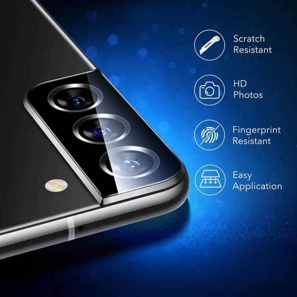 Compatible With Samsung Galaxy S22/S22 Plus (2022) Compatible Camera Lens Protector Ultra-Thin Scratch-Resistant Tempered Glass - Image 6