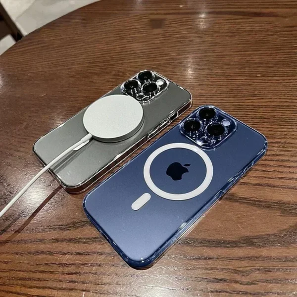 Original For Magsafe Magnetic Clear Case For iPhone 15 14 13 12 11 Pro Max Mini Wireless Charging Cover 15 14 Plus Accessories - Image 6