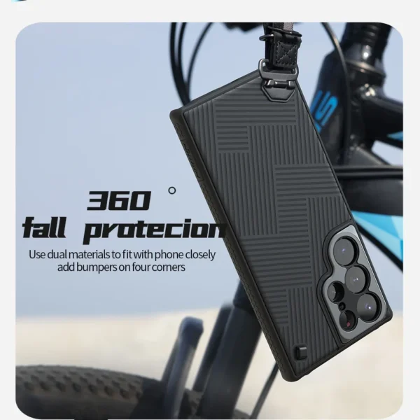 NILLKIN for Samsung Galaxy S23 Ultra Sports hand rope case anti fall anti slip protective Detachable rope sports phone cover – Image 5