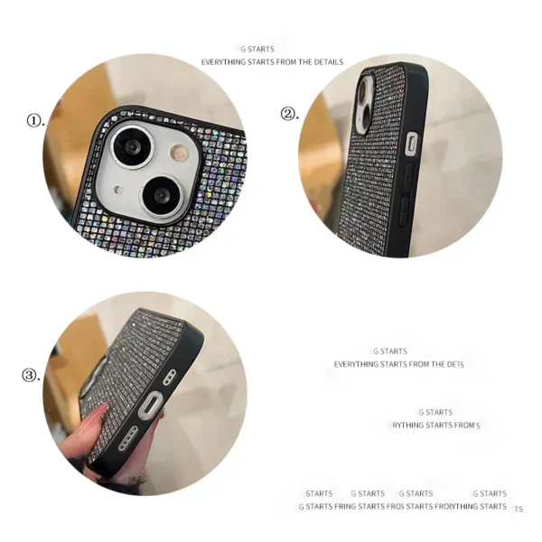 Luxury brand Bling Glitter sequin Soft phone case for iphone 15 14 11 12 13 Pro 7 8 Plus X XS XR MAX SE MiNi Back Cover Capa - Image 5
