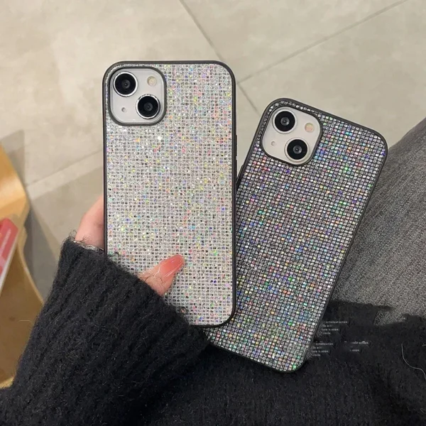 Luxury brand Bling Glitter sequin Soft phone case for iphone 15 14 11 12 13 Pro 7 8 Plus X XS XR MAX SE MiNi Back Cover Capa - Image 2