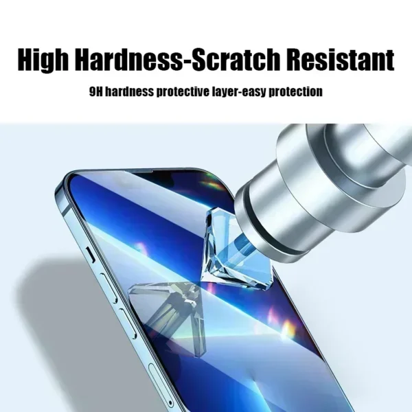 5Pcs Tempered Glass For iPhone 15 14 13 12 11 Pro XR X XS Max Screen Protector For iPhone 7 8 Plus Full Cover Protective Glass - Imagen 4
