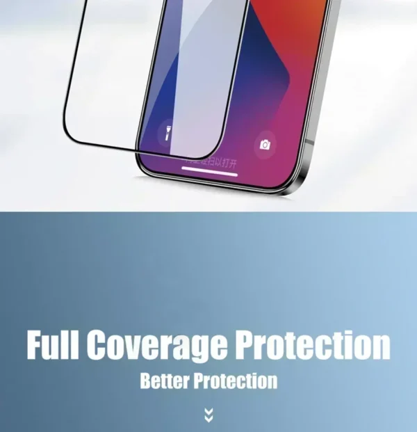 5Pcs Tempered Glass For iPhone 15 14 13 12 11 Pro XR X XS Max Screen Protector For iPhone 7 8 Plus Full Cover Protective Glass - Imagen 8