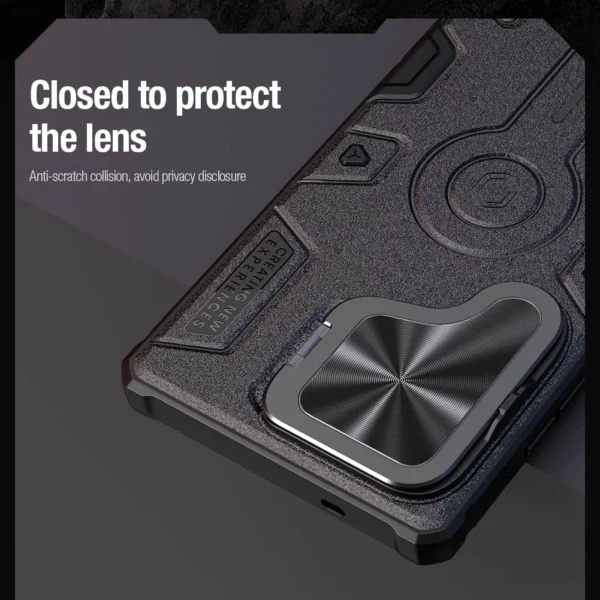 For Samsung Galaxy S25 Ultra Case NILLKIN CamShield Armor Prop Flip Lens Bracket Case with Kickstand for Samsung S25 Ultra Cover – Image 9