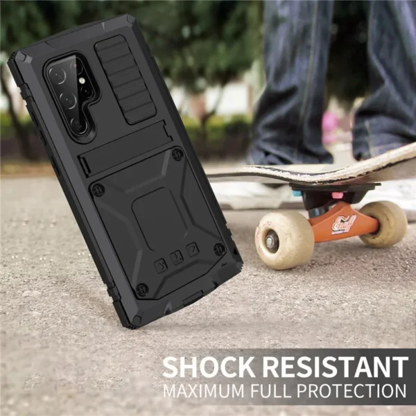 Rugged Armor Full Phone Case for Samsung Galaxy S23 S22 S21 S20 Plus Note 20 Ultra A32 A72 A52 Metal Aluminum Shockproof Cover - Image 6