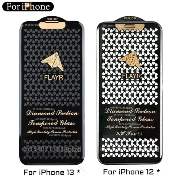 Cut Edge Luxury Tempered Glass For iPhone 15 14 12 Pro Max Screen Protector iPhone 13 11 iphone14 Plus X R XS XR Full Cover Film - Image 6