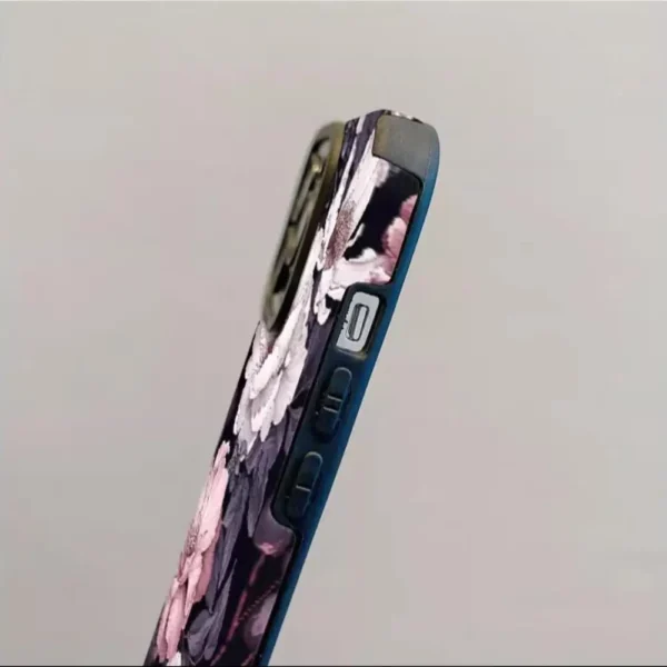 Flower Pattern Phone Case, Cover for IPhone 16 Pro Max 15 Pro 14Plus 13 12 11 XR X/XS Smartphone Shockproof Anti-slip Soft TPU - Image 3