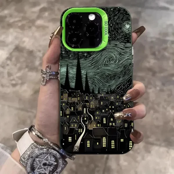 Super Cool Luxury Art Starlit Sky Phone Case For iPhone 16 15 14 13 12 11 Pro Max XR XS MAX 7 8 PLUS MINI INS Shake Proof Cover - Image 6