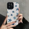 Star Pattern Phone Case Compatible with IPhone 16 Pro Max 15 Pro 14Plus 13 12 11 XR X/XS Smartphone Accessories Shockproof