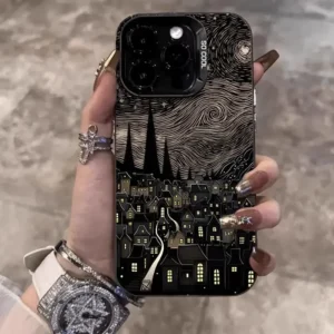 Super Cool Luxury Art Starlit Sky Phone Case For iPhone 16 15 14 13 12 11 Pro Max XR XS MAX 7 8 PLUS MINI INS Shake Proof Cover