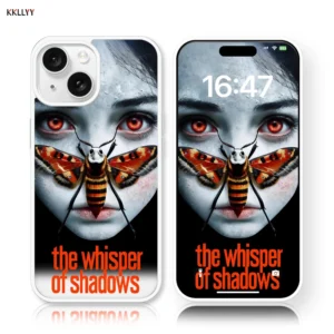 Acrylic magnetic Phone Case for iPhone 16E/15/14/13 Pro Max/12/XR Printed Phone Cover Eagle moths Shockproof Holiday gifts