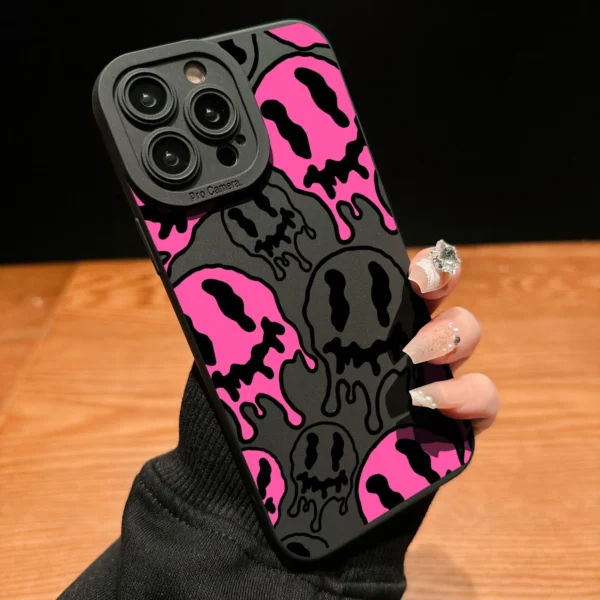 Creative Design Phone Case Protective Case, Anti-fall Phone Cover Compatible with IPhone 16 Pro Max 15 Pro 14Plus 13 12 11 X/XS - Image 2