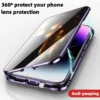 Anti-Peep Privacy Magnetic Case for iPhone 15 14 13 12 Pro Max 15Plus, Camera Lens Protection - Image 5