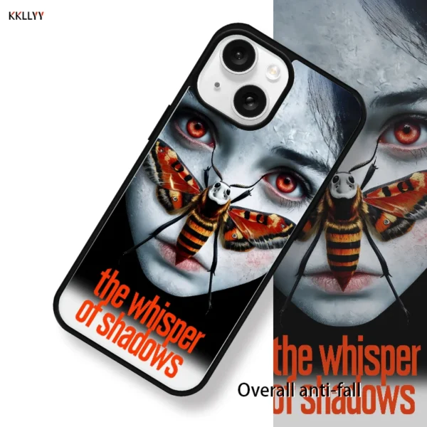 Acrylic magnetic Phone Case for iPhone 16E/15/14/13 Pro Max/12/XR Printed Phone Cover Eagle moths Shockproof Holiday gifts - Image 3