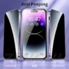 Anti-Peep Privacy Magnetic Case for iPhone 15 14 13 12 Pro Max 15Plus, Camera Lens Protection - Image 2